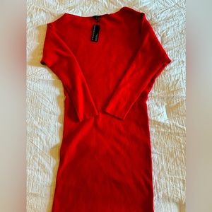 BR Red Sweater Dress